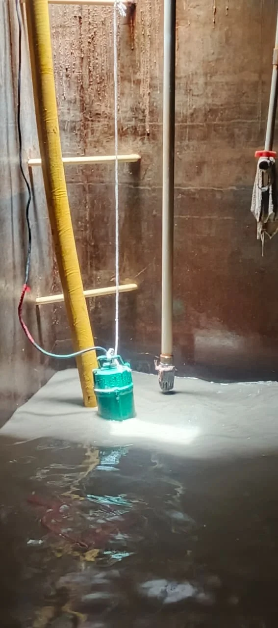 Tank-cleaning equipment in place — Rana Jee’s service team